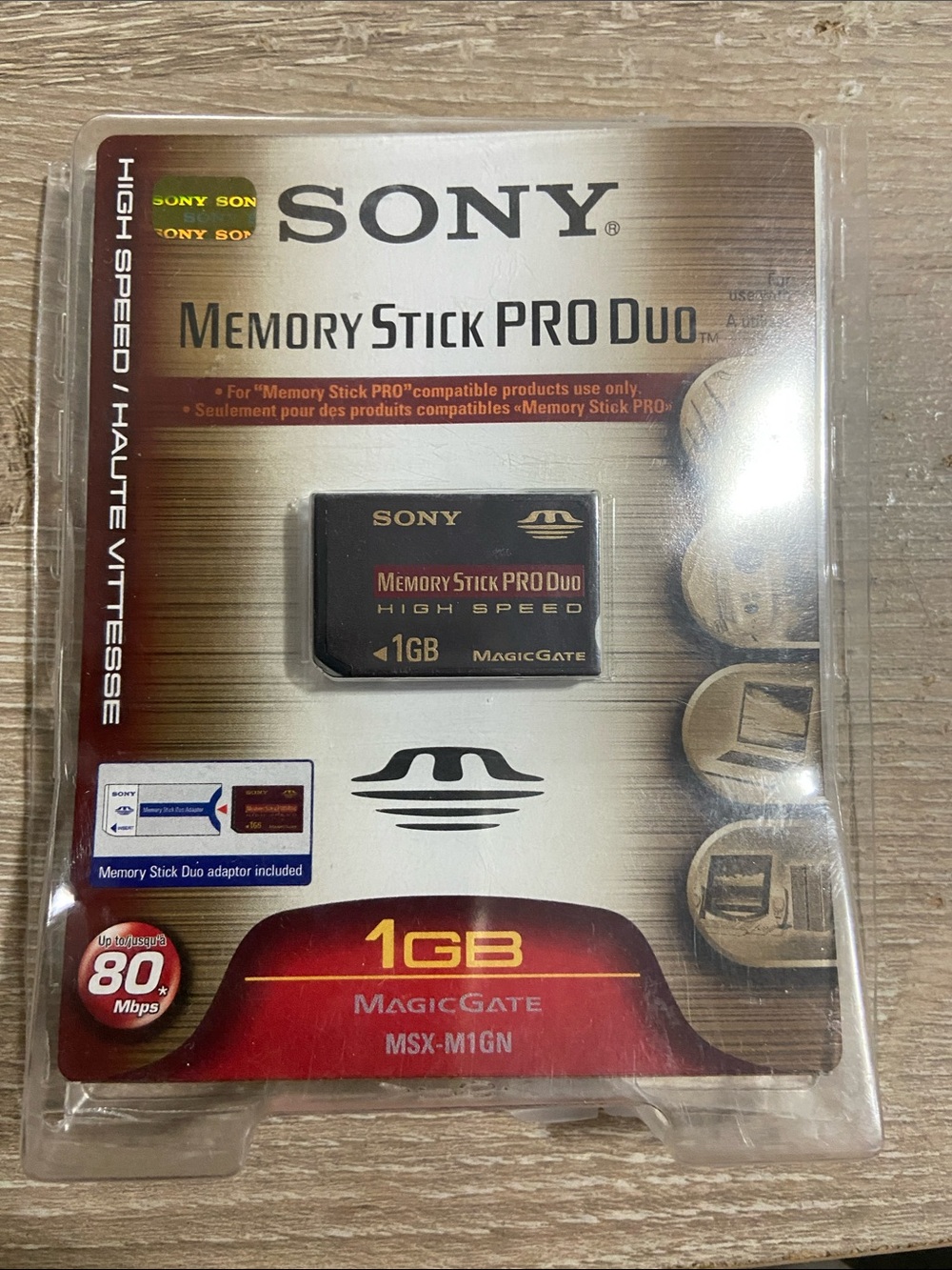 Sony MSX-M1GN Memory Stick Pro Duo 1GB Magicgate For PSP or Camera